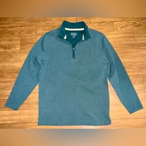 Pendleton Men’s Sweater Quarter‎ Zip Up Size Small Teal